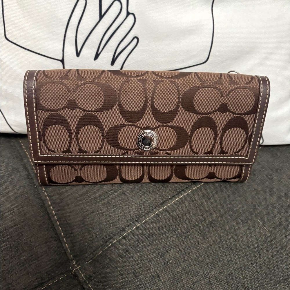 Coach Brown Signature Wallet